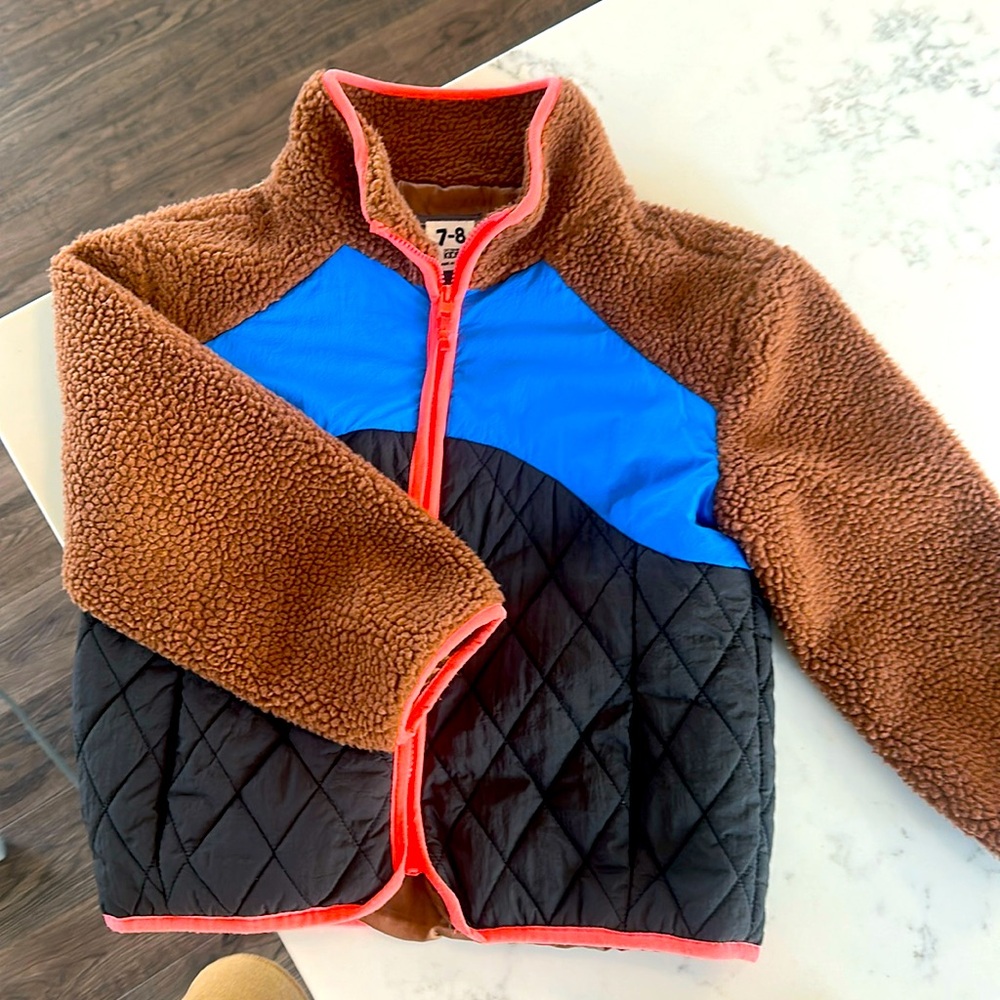 Boys size 7-8 cotton on Sherpa jacket